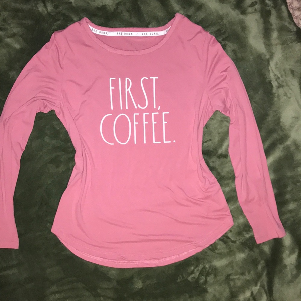 First, Coffee shirt